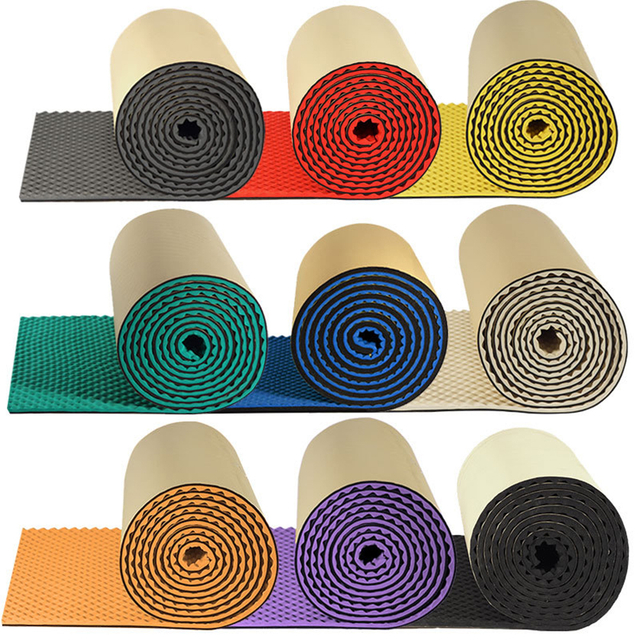 Acoustic Noise Insulating Egg Crate Foam Rolls for KTV Hotel Radio Room